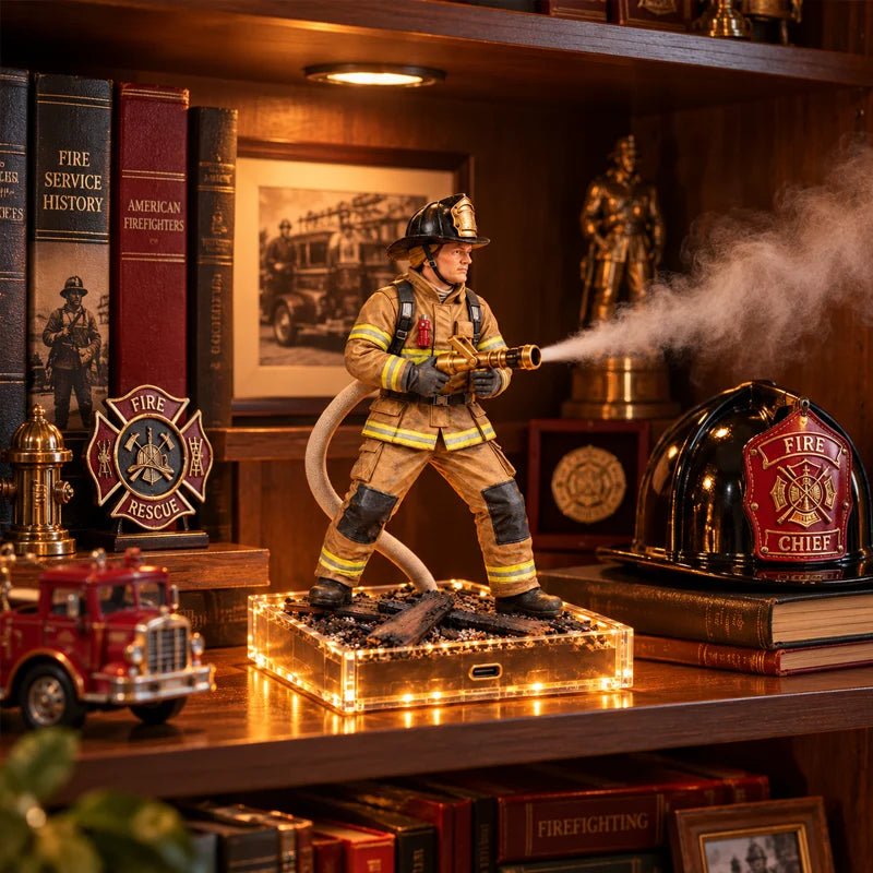 🚒 Light-Up Firefighter Rescue Humidifier🎁A Unique Gift for Everyday Heroes!