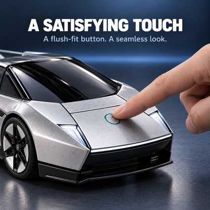 🏎️🤖 2-in-1 Transforming Silver Sports Car Robot Toy ⚡