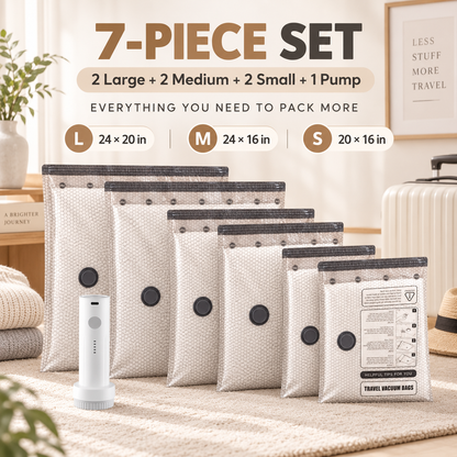 Travel Vacuum Compression Storage Bags with Electric Pump✈️