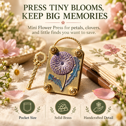 🌼 Mini Flower Press Keepsake for Tiny Blooms & Petals