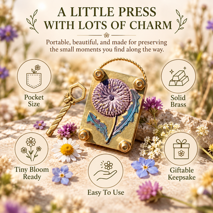 🌼 Mini Flower Press Keepsake for Tiny Blooms & Petals