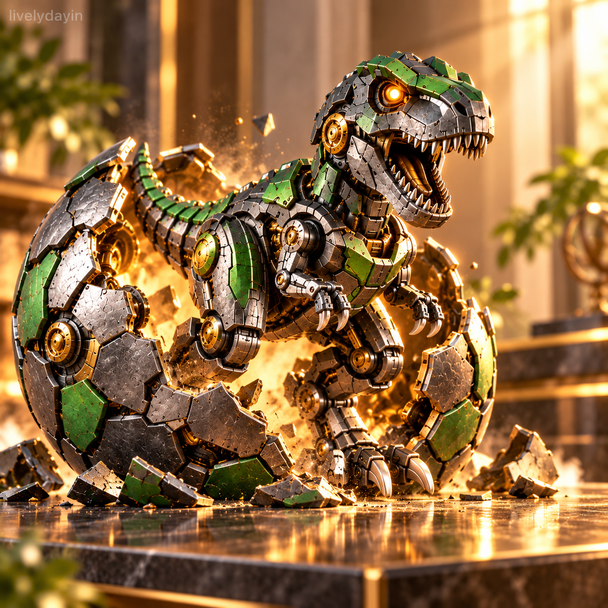 🦖🔥 Mechanical T-Rex Egg – From Mysterious Egg to Mighty Robotic Dinosaur! 🥚