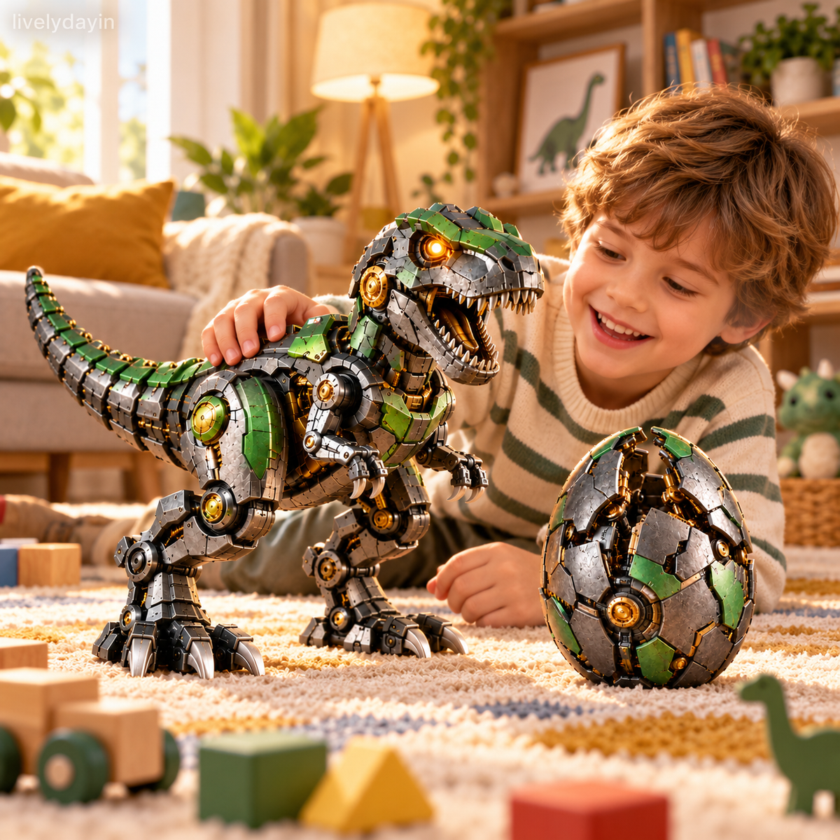 🦖🔥 Mechanical T-Rex Egg – From Mysterious Egg to Mighty Robotic Dinosaur! 🥚