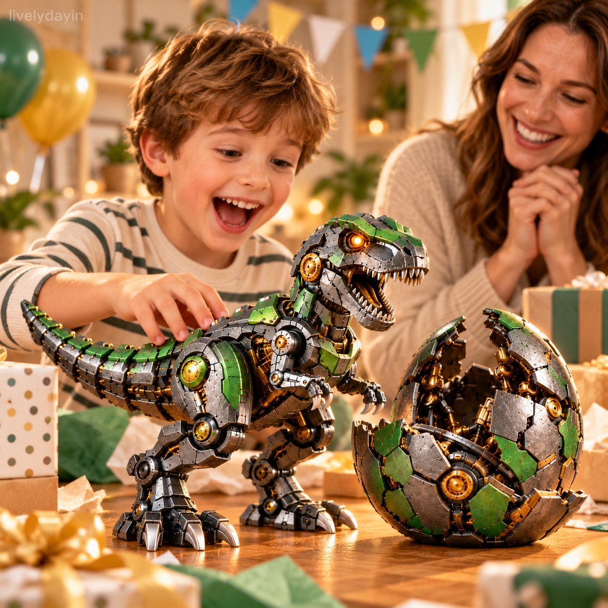 🦖🔥 Mechanical T-Rex Egg – From Mysterious Egg to Mighty Robotic Dinosaur! 🥚