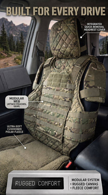 🔥 Limited-Time 49% OFF | 🚙Rugged Truck Seat Cover – Tactical Storage, Seat Protection & All‑Day Comfort