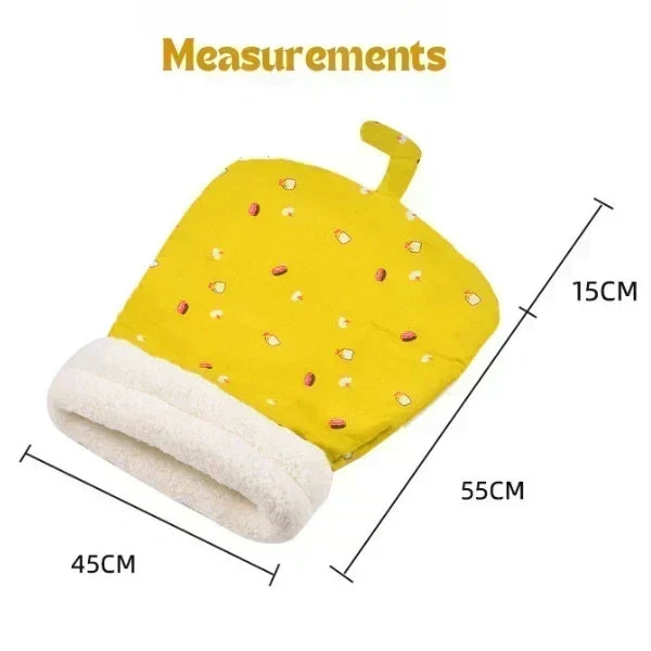 ⏳Limited-time 50% off💥Warm Plush Thick Cat Sleeping Bag – Soft Burrow Cat Bed, Self-Warming Enclosed Cave Bed for Kittens & Small Pets, Cozy Hideaway Nest