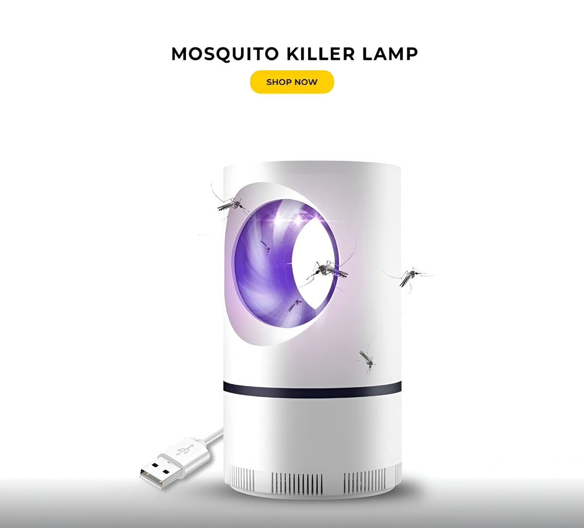 🔥UV Light Mosquito Trap Lamp, Ultra Quiet 30dB Insect Catcher with Strong Suction