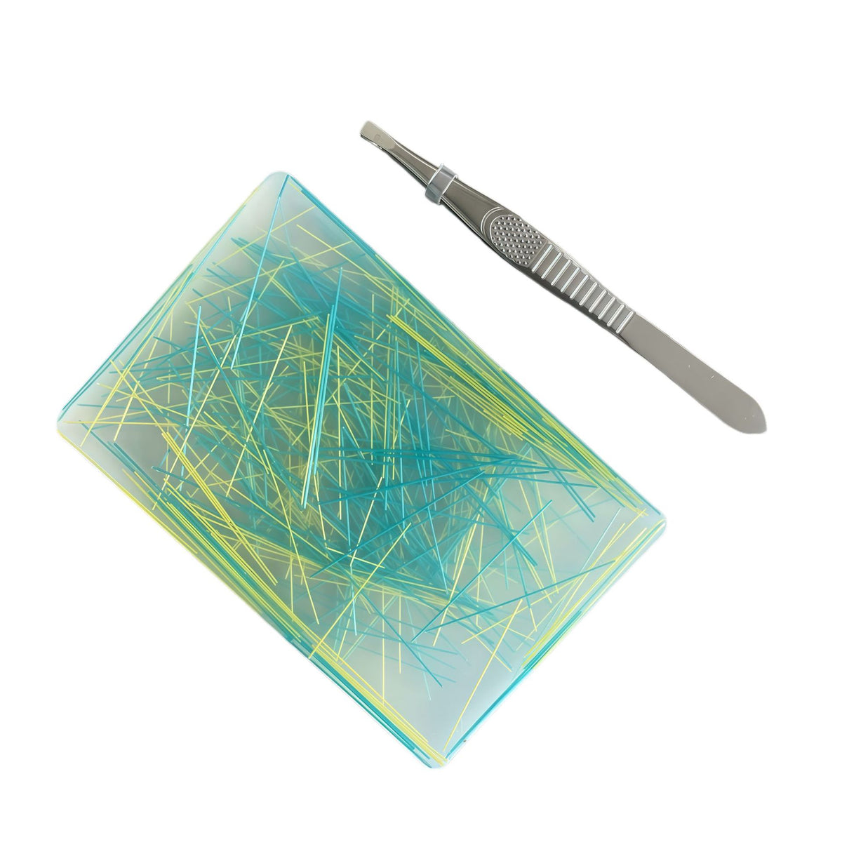 🏆 Last Day Special Price $19.99! 🔥Buy 2 Get 1 Free🎁Rectangular Skin Picking Fidget Toy with Tweezers