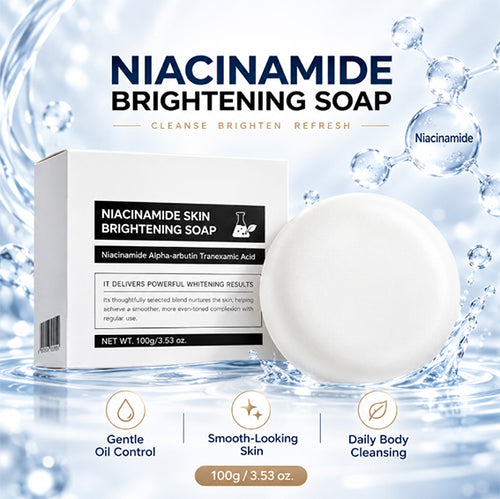 Niacinamide Brightening Soap Bar – Gentle Body Cleanser for Smooth, Radiant Skin