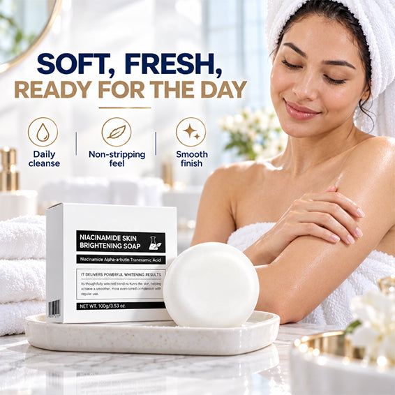 Niacinamide Brightening Soap Bar – Gentle Body Cleanser for Smooth, Radiant Skin