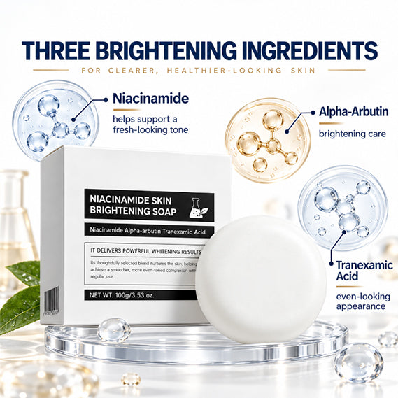 Niacinamide Brightening Soap Bar – Gentle Body Cleanser for Smooth, Radiant Skin