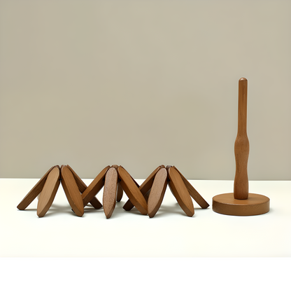🌳Wooden Tree Trivet & Coaster Set - Like a Christmas Tree