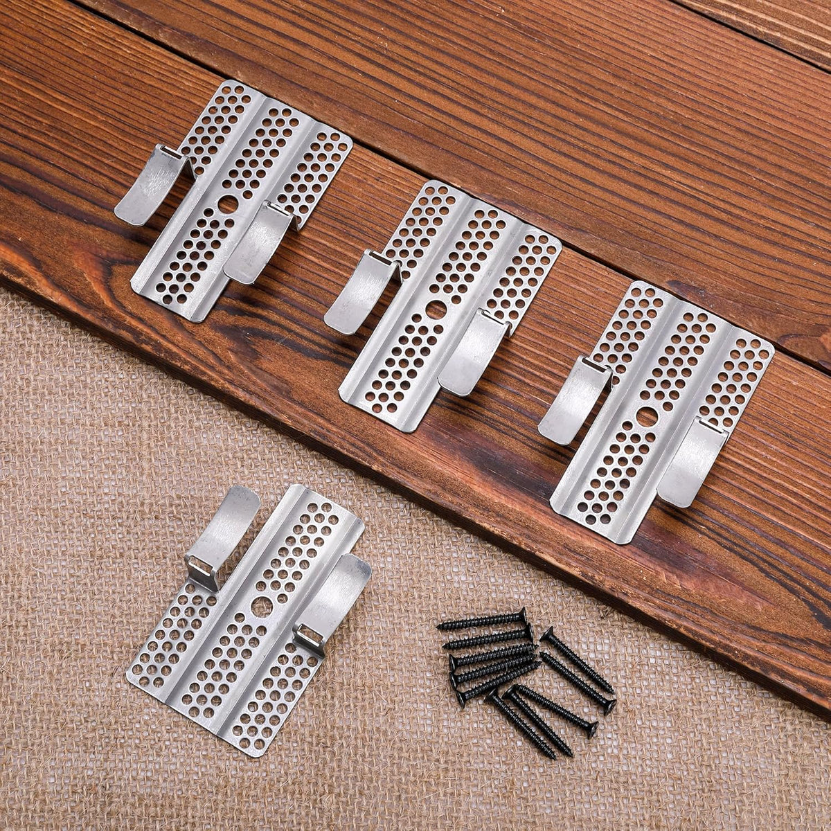 10 Pack Drywall Repair Clips, 1/2 inch Drywall Fastener Clip with 24 Screws