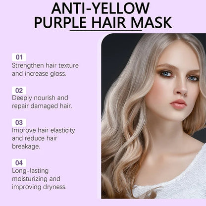 Anti-Yellowing Purple Hair Mask 💜 Say goodbye to Red Highlights! 💜