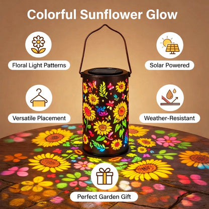 🔥HOT SALE 49% OFF-🌞Colorful Sunflower Glow Solar Garden Lantern