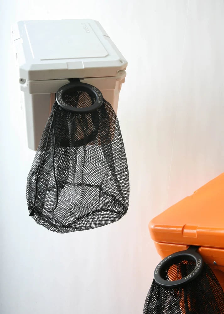 Cooler Can - Outdoor Cooler Trash Can Accessory - Matte Black Finish
