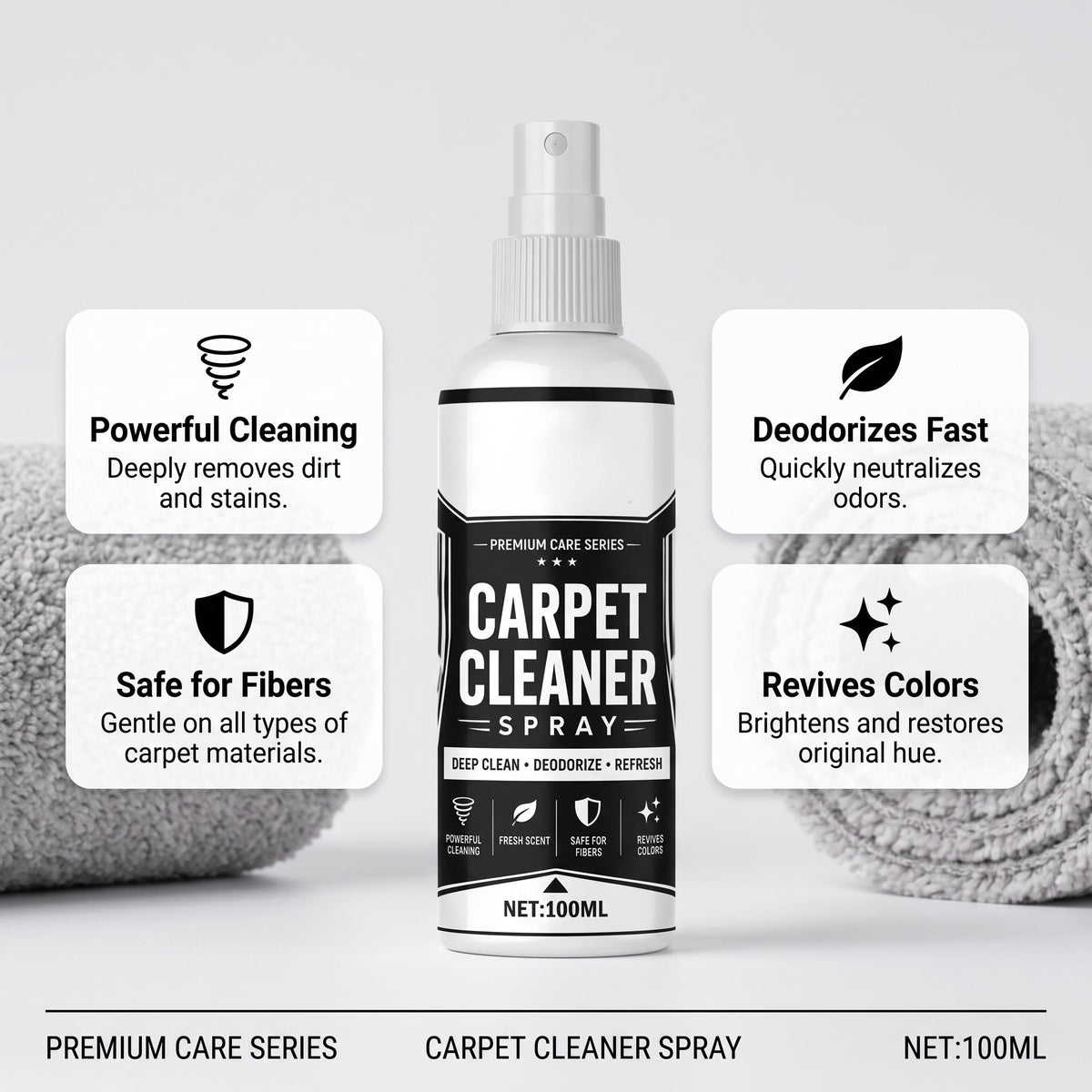 Buy 1 Get 1 Free✨Deep Cleaning Carpet Cleaner Spray (With Sponge）