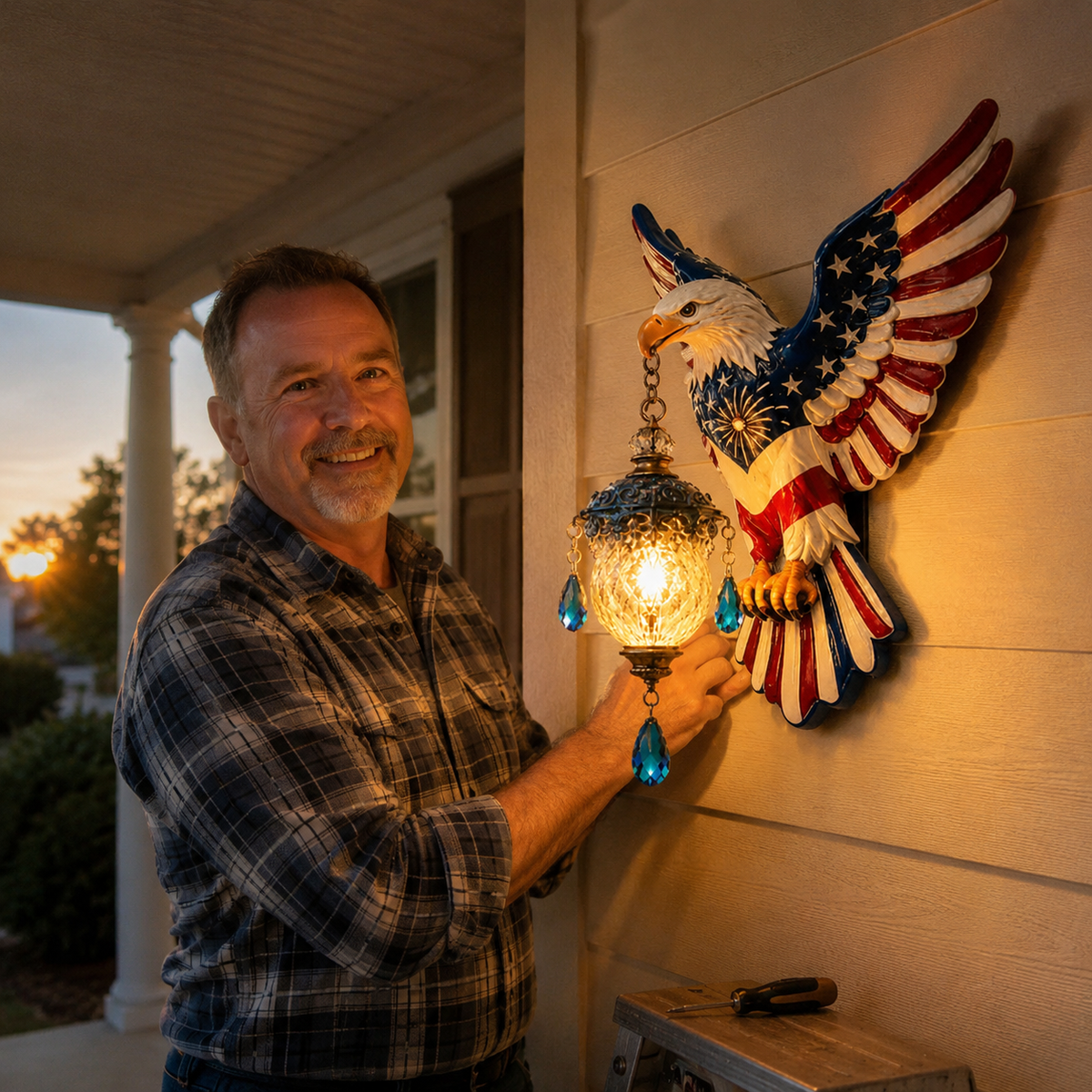 🦅American Freedom Eagle Pendant Wall Light – Unique Gift for Patriots🎁