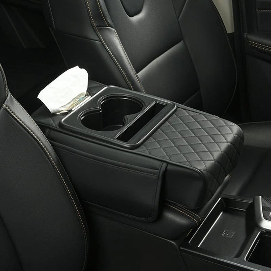 Multifunctional PU Leather Car Armrest Box Mat