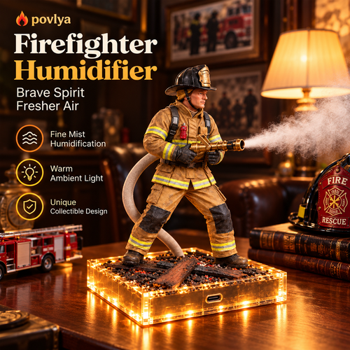 🚒 Light-Up Firefighter Rescue Humidifier🎁A Unique Gift for Everyday Heroes!