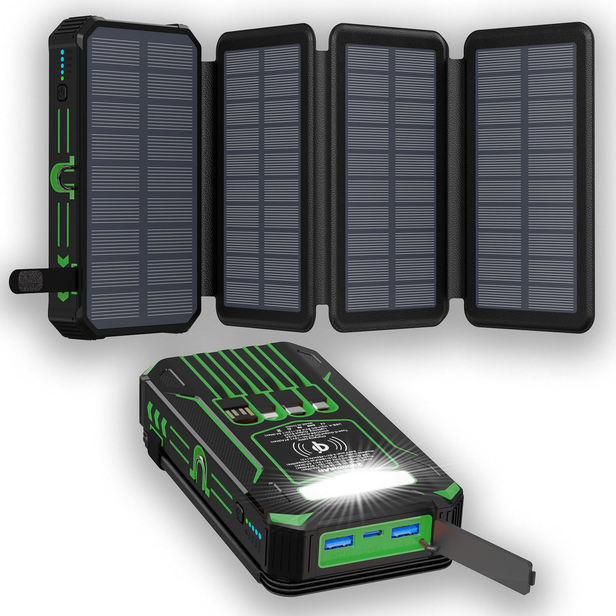 🔥 High-Capacity Solar Charger Power Bank