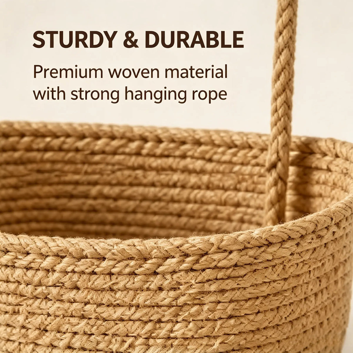 🌿 Woven Cotton 3-Tier Over-Door Basket