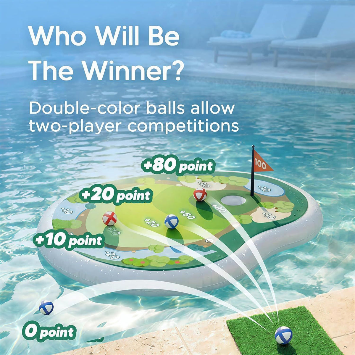 Children's Inflatable Golf Pool Toy