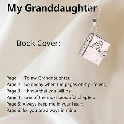 📍For Granddaughter - The Most Beautiful Chapter Book Necklace