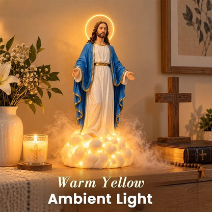 Jesus Cloud Mist Lamp – Christian Religious Home Décor