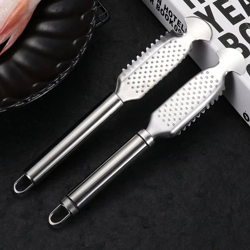 🐟2-in-1 Stainless Steel Fish Scaler + Ginger Grater