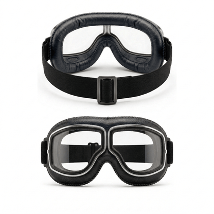 🕶️ OTG Vintage Motorcycle Goggles (Fits Over Glasses)
