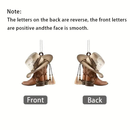 Hat Boot Design Car Pendant