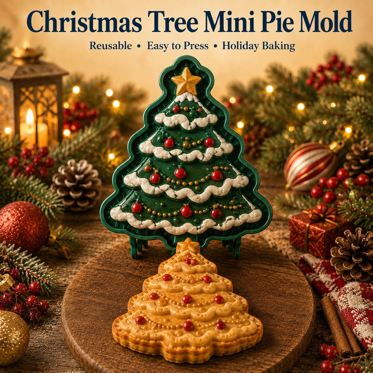 ⏳ 49% OFF – 🎄 9-Piece Mini Christmas Cake Mold Set | Reusable, embossed molds for creating detailed Santa, snowman, reindeer, Christmas tree, and holiday cakes 🥧✨
