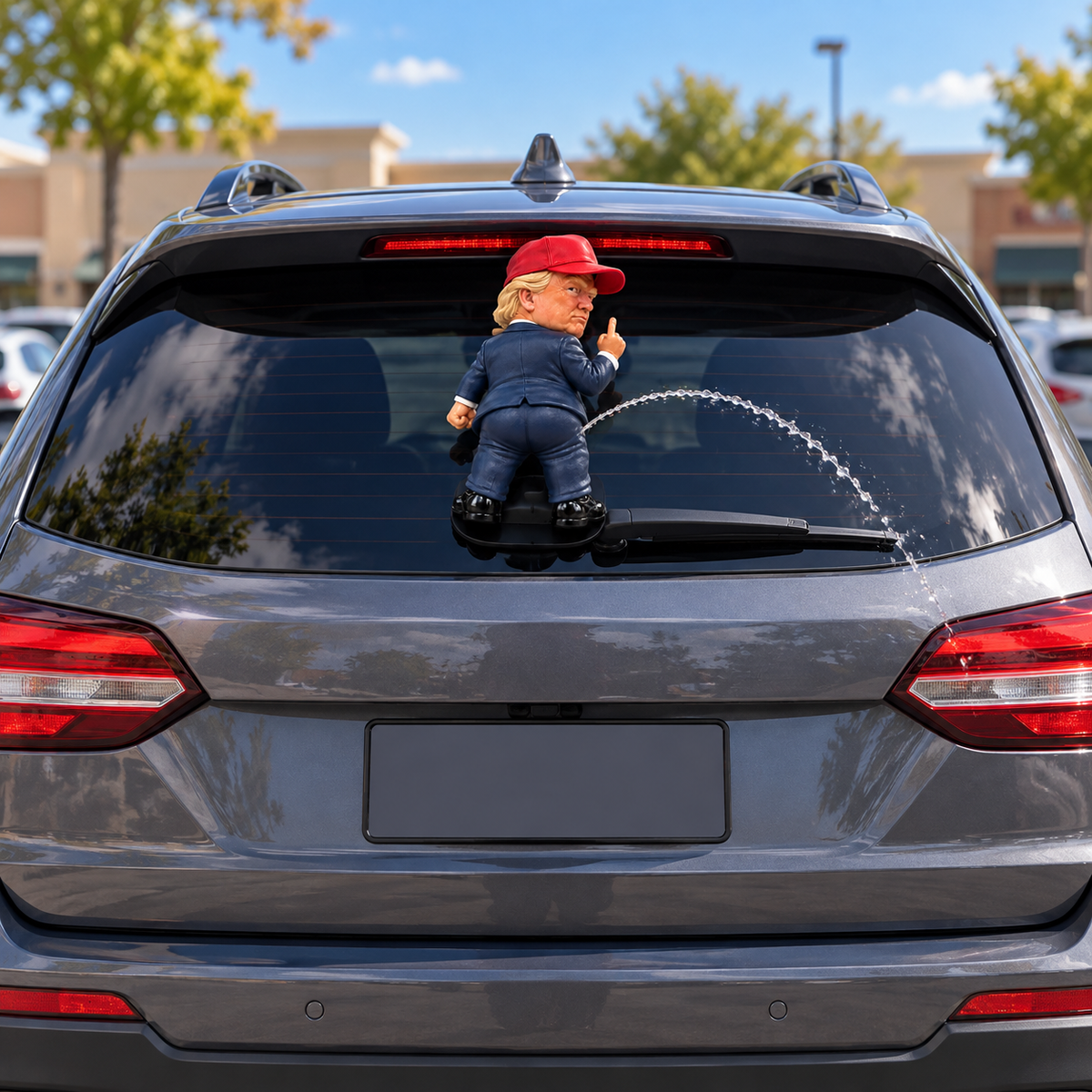 🚗💦 Funny Car Sprayer Ornament – Hilarious Rear Window Prank Decoration 😂