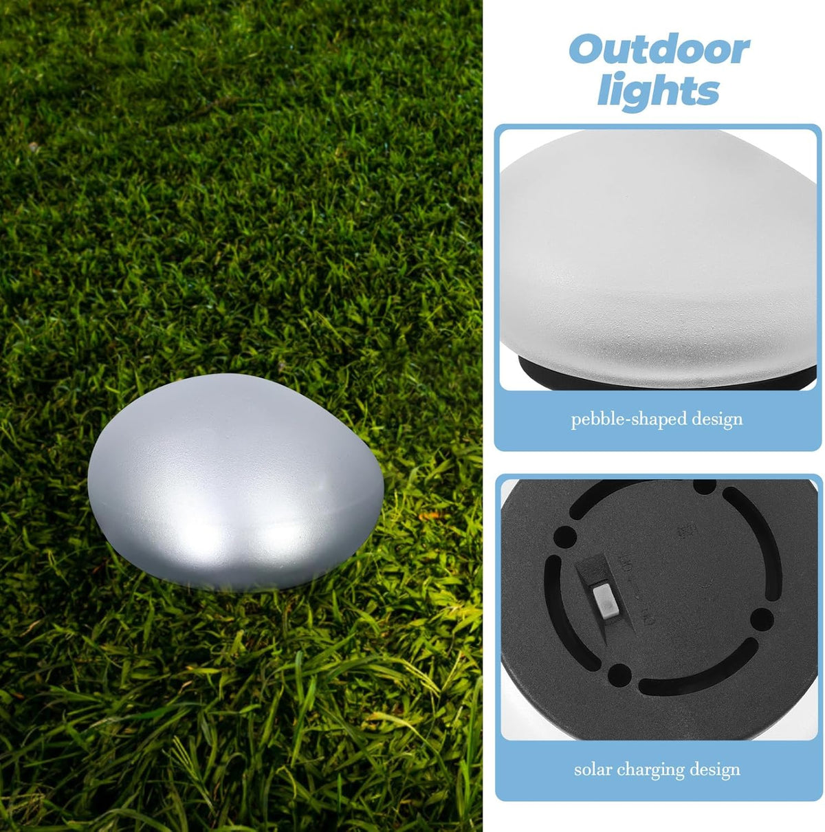🔥Solar Powered Stone Garden Light