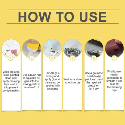 🔧Quick-Drying Tile Repair Glue - Complete Tool Kit for DIY – Fix Cracks Permanently in Minutes!✨
