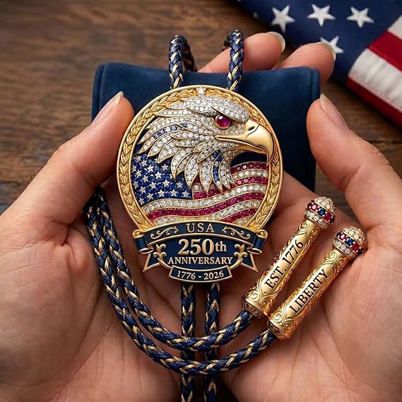 🎉USA 250th Anniversary Eagle Bolo Tie