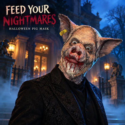 Unleash Your Nightmare - Premium Silicone Pig Mask for Horror Events 😱