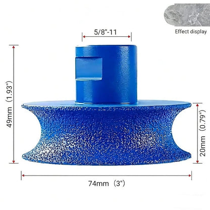 Concave Edge Grinding Wheel for Stone