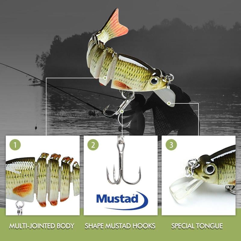 🎣Limited Sale 50% OFF⏰Lifelike Multi-Jointed Sinking Fishing Lure