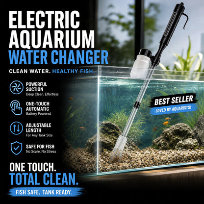 🎉Limited Time 50% OFF！🐠💦No more worries about poor water quality during water changes！ 🔥 Electric Aquarium Gravel Cleaner✨
