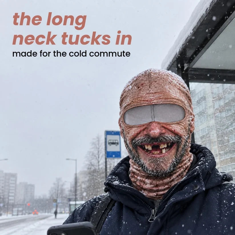 Old Man Ski Mask 3D Funny Face Balaclava