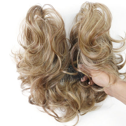 ✨ Messy Side Comb Hair Bun – Instant Voluminous Updo Clip-In – 10-Second Effortless Styling, Slip-Proof All-Day Hold, Premium Heat-Friendly Fiber Up to 160°C & Lightweight Only 90g – 3 Placement Styles 🎀