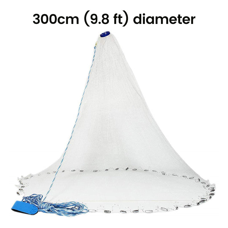 ✨ Easy-Throw Cast Net – Heavy-Duty Mesh, Rapid Sinking, Versatile 🌊