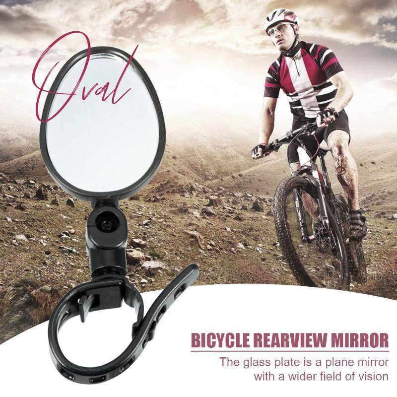 360° rotating rearview mirror for a clear view without needing to turn your head. Suitable for bicycles, e-bikes, and motorcycles. Tool-free silicone straps!