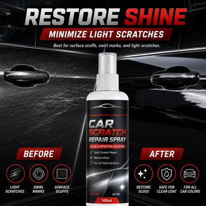 🥳100ML Universal Car Scratch Repair Spray – Erases light scratches, swirl marks & scuffs fast. No body shop needed – restore your car’s gloss in minutes! 🛡️