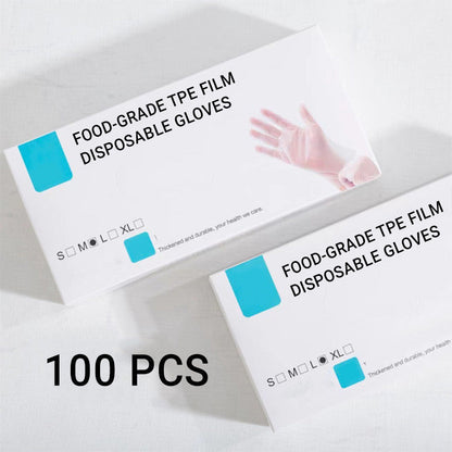 Food Grade Transparent Thickened Disposable Gloves