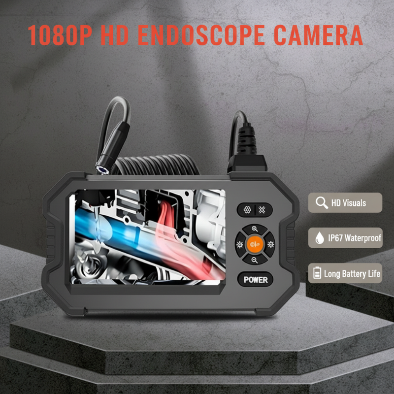 ⚡ Portable 1080P HD Endoscope Camera with 4.3' Screen – Waterproof, Handy, High‑clarity ✨