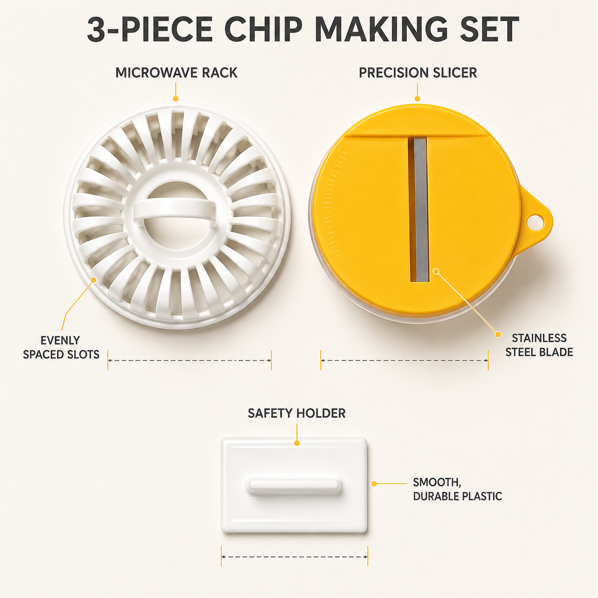 Microwave Potato Chip Maker, Potato, Apple, Vegetable Slicing Rack