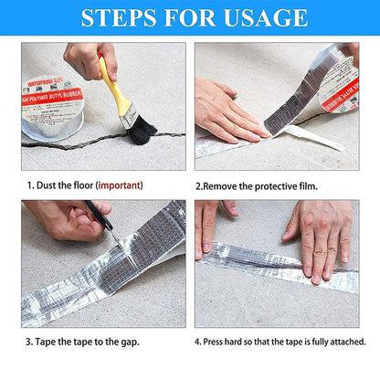 ⏰Heavy-duty, waterproof aluminum tape – Immediate repair and sealing of leaks